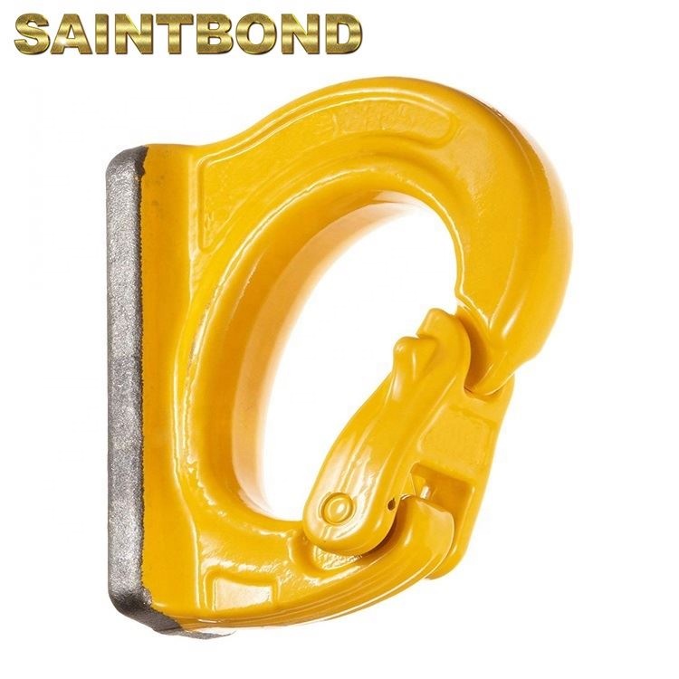 Painted Alloy Steel Weld On Excavator Hooks Weld-On Lifting Hook