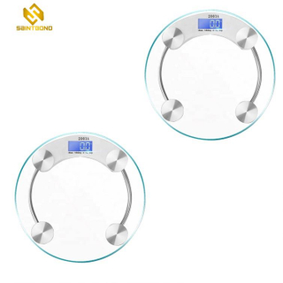 2003A Round Glass Digital Electronic Personal Weighing Machine Body Fat Scale