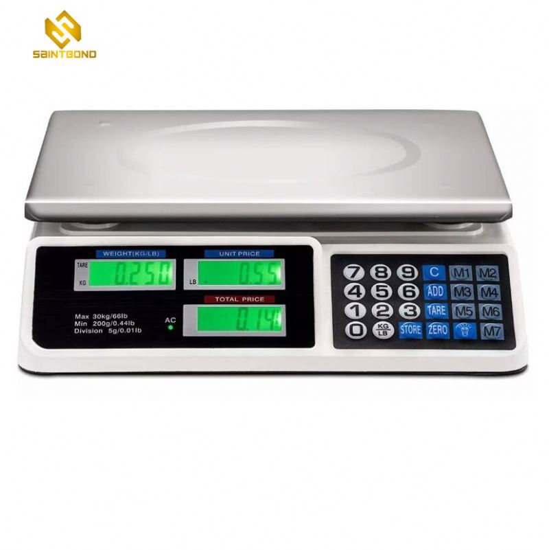 AS809 40kg Electronic Weighing Scale Digital Price Computing Scale For Retail Use