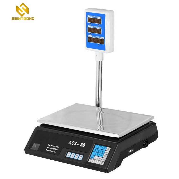 ACS30 30kg Weighing Scales Kitchen Electronic Lcd Led Display Computing Weight Price Scale