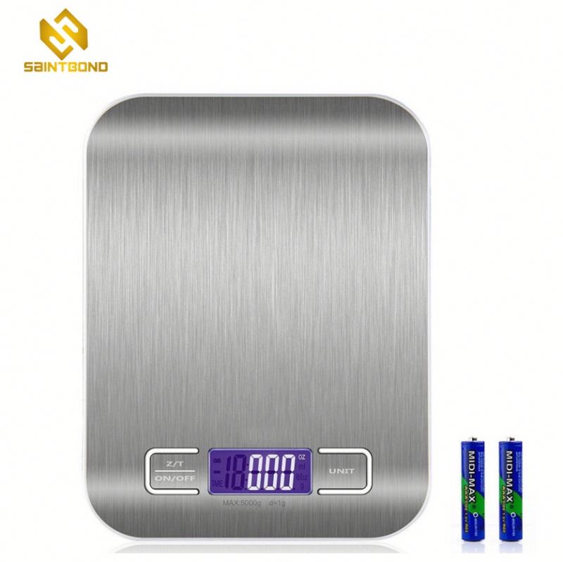 PKS001 Small Table Top Food Weighing Scale Stainless Steel Kitchen Scale Digital