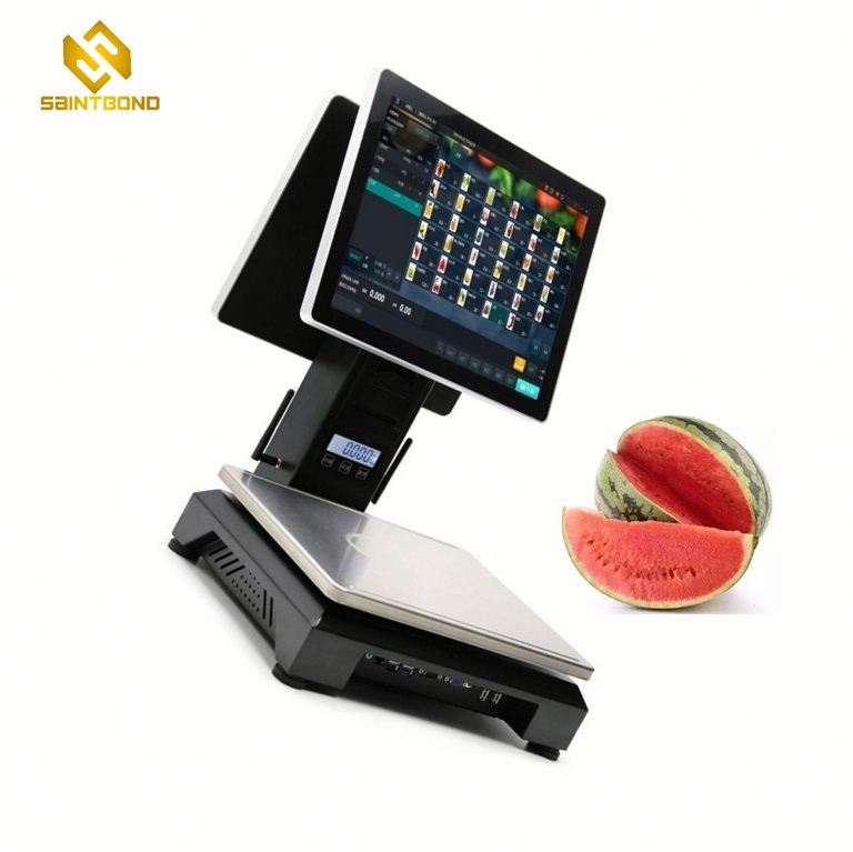 PCC01 win-dows 7 Dual Display Restaurant POS System All In One Touch Screen POS Cashier POS