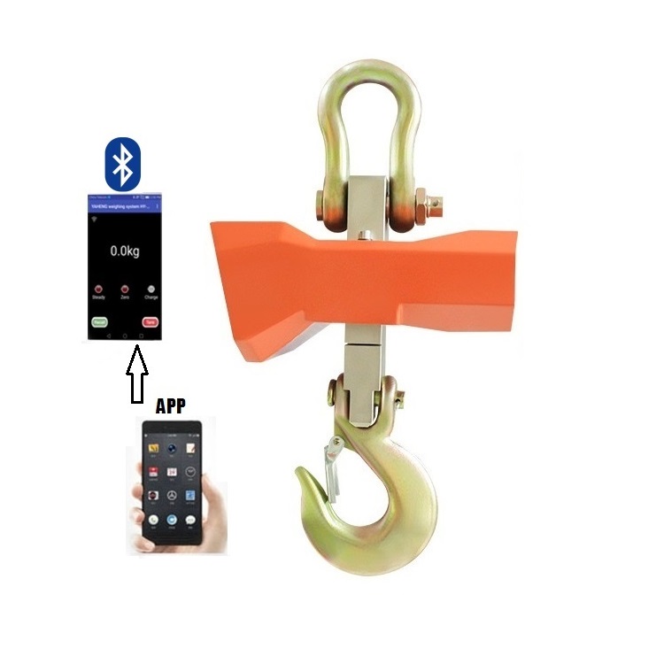 Electronic Ocs 20t Digital Model Weight Salt Waterproof Hot Selling Wireless Bluetooth Crane Scale