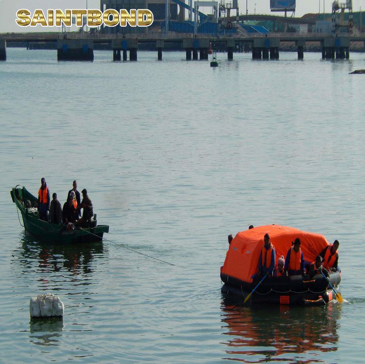 Open-reversible Inflatable Cheap Raft with Good Quality Life Craft for Sailboat 15pers Solas Davit Launched Liferaft