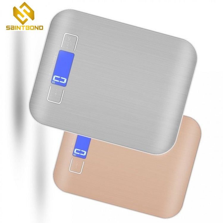 PKS001 Blue Backlighit Led Professional Superior 180Kg Mini Digital Platform Bathroom Electronic Scale