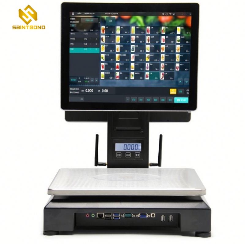 PCC01 factory price P-CAP Touch pos system with 8 led veg display