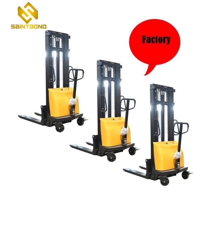 PSES01 Hand Stacker Semi Electric Smart Controller 1ton Rider Electric Pallet Forklift