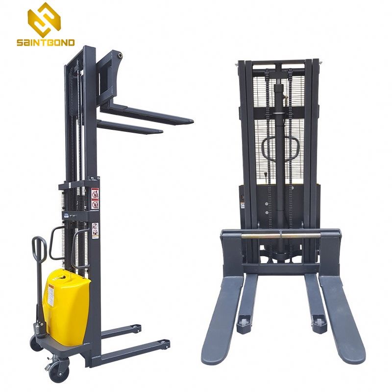 PSES01 Light Duty Manual Stacker Electric Forklift Pallet Hydraulic Hand Stacker 400kg