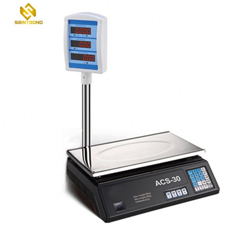 ACS30 40kg Electronic Price Computing Scale With Pole