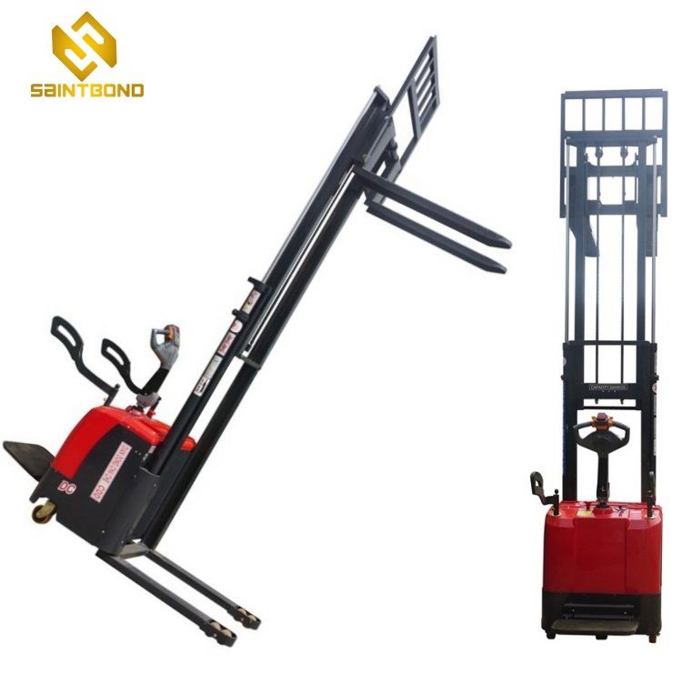 PSES11 Walkie Type Full Electric Pallet Stacker Used in Narrow Aisle with DC Power