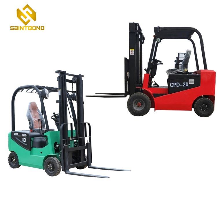 CPD Chinese Cheap 48v Four Wheels Electric Storage Battery Forklift Truck Full Electric Pallet Forklift with Four Big Tyres
