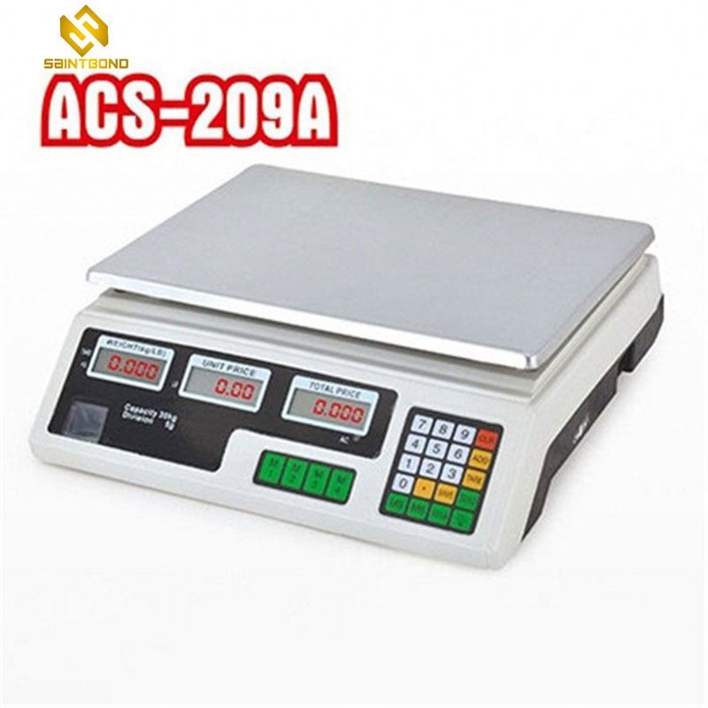 ACS209 30kg High Quality Fruit Vegetable Digital Weigh Scale Computing Electronic Pricing Scale