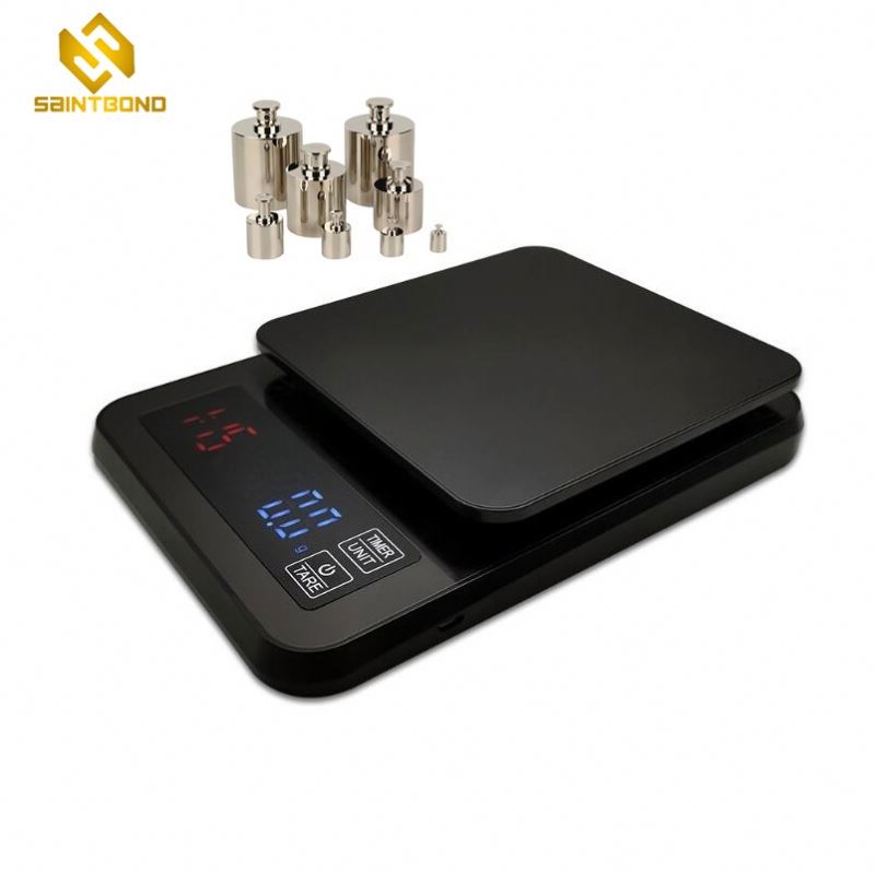 KT-1 70% Off Full Abs Plastic 3kg01g 5kg 05g Drip Kitchen Coffee Weighing Scale With Timer