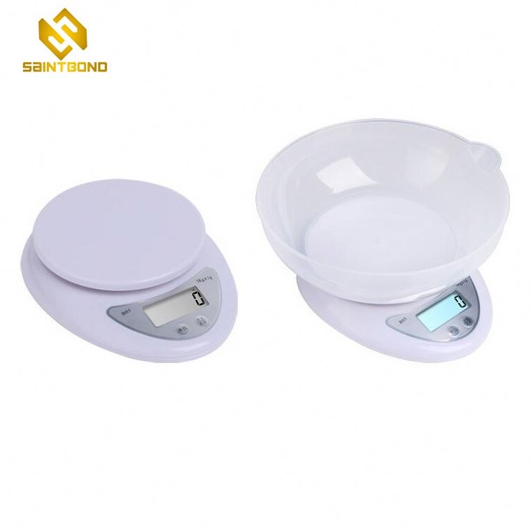 B05 Digital Kitchen Food Bakery Scales, Weighing Scale With Removable Bowl Lcd 5kg