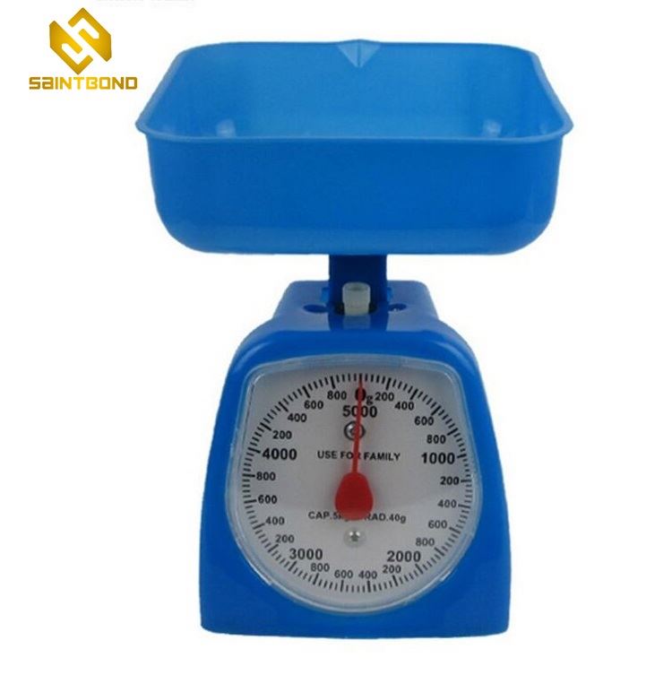 KCA Square Plate Mechanical Kitchen Food Scale Yellow/Green/Red/White Color Household Scales