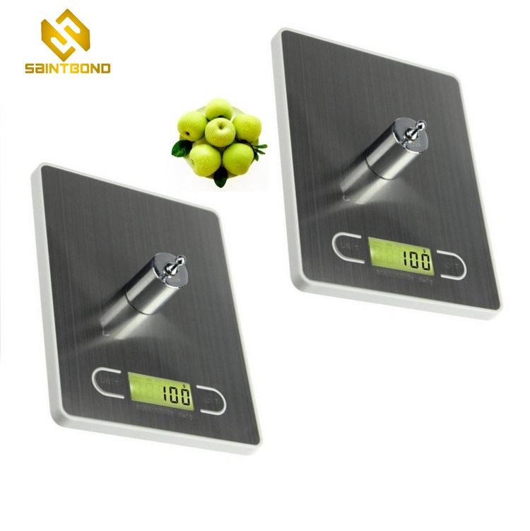 PKS002 Kitchen Diet Scale Water Transfer Printing Food Scale Toughened Glass 5kg/11lb Digital Kitchen Scale