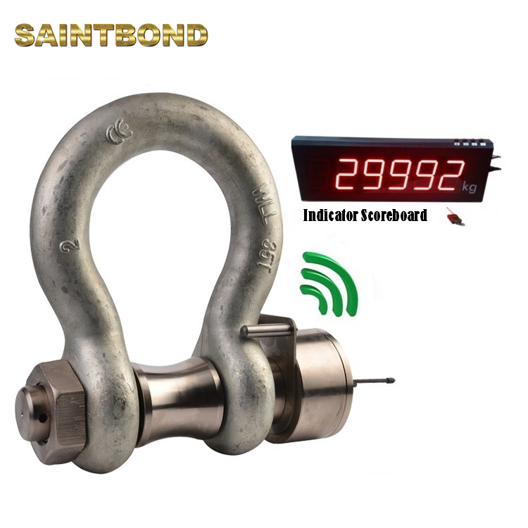 0.5t-1250t S6 Safety Alloy Steel Wireless Load Cell Point Load Shackle