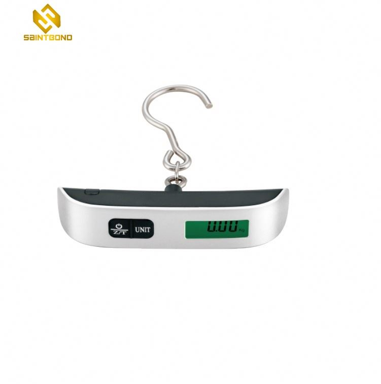 OCS-13 50kg Travel Weigh Portable Digital Pocket Scale, Hanging With Temperature/time LCD Display Luggage Scale