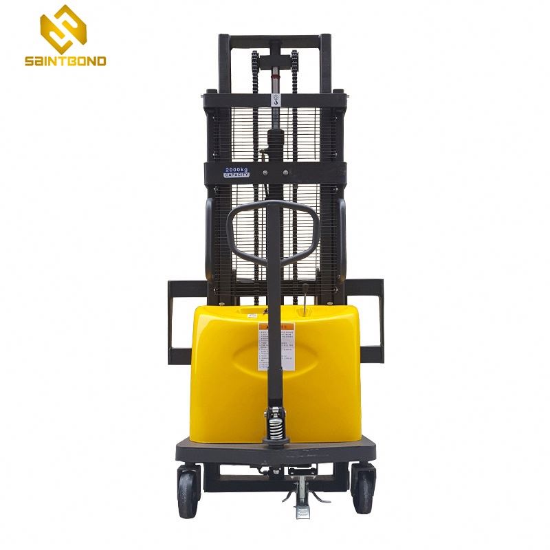PSES01 Electric Fork Lift Truck Counterbalance Stacker Forklift With Ce
