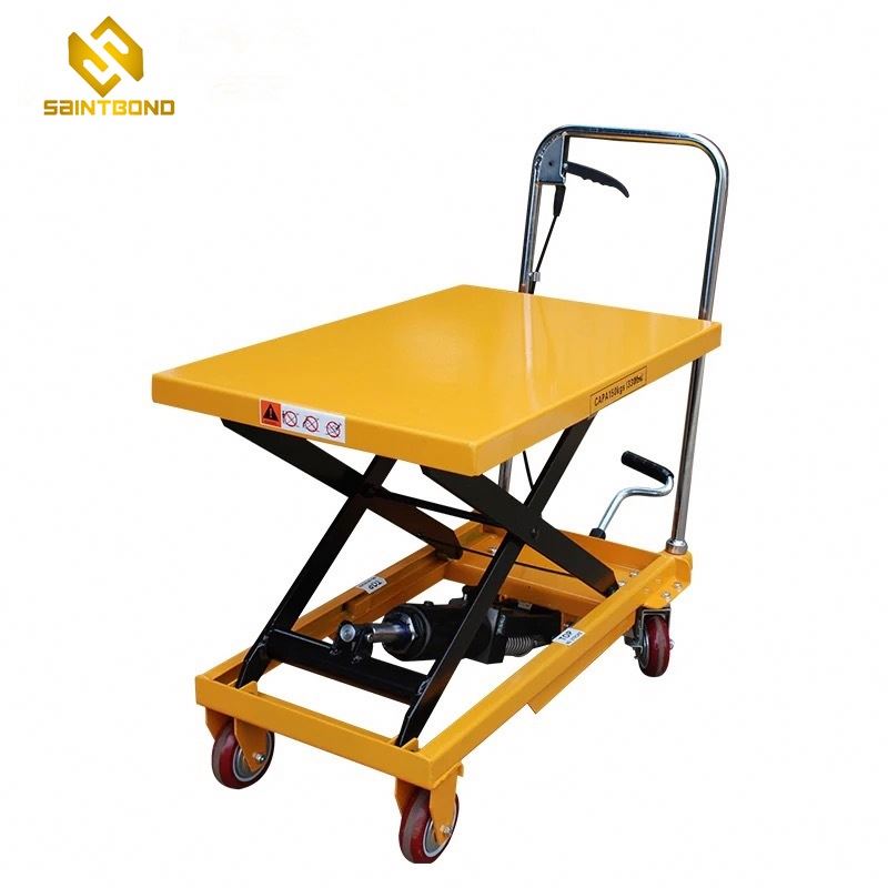 HSL02 Hydraulic Roller Top Scissor Lift Table Lifting Height 1000mm Table Dimension