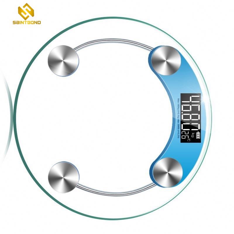 2003A Round Glass Digital Electronic Personal Weighing Machine Body Fat Scale