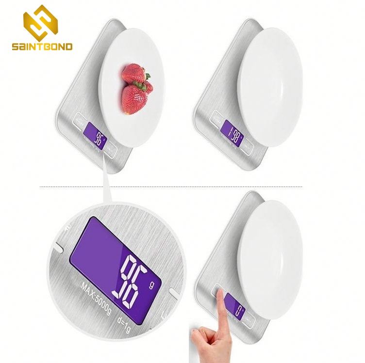 PKS001 Blue Backlighit Led Professional Superior 180Kg Mini Digital Platform Bathroom Electronic Scale