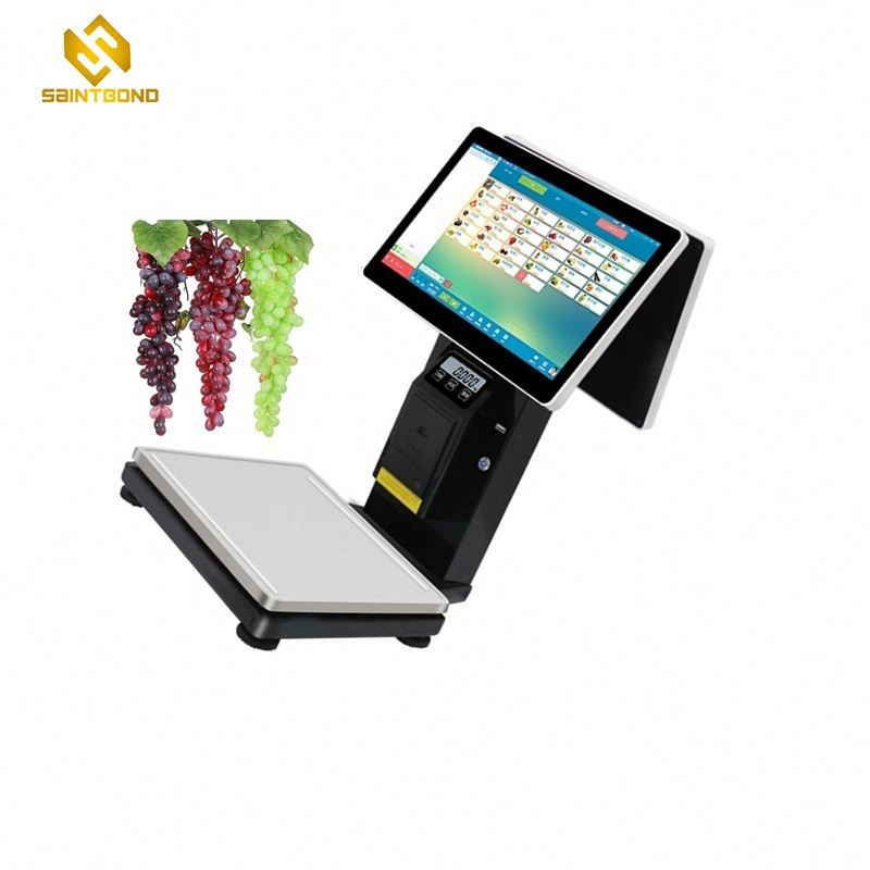 PCC01 epos bill system touch screen pos 15" payment scanner Point of Sale