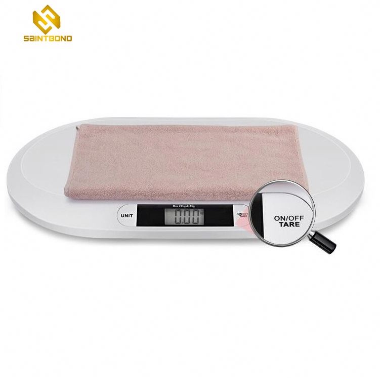 PT606 Hot Selling 20kg Abs Electronic Household Infant White Baby Digital Scale