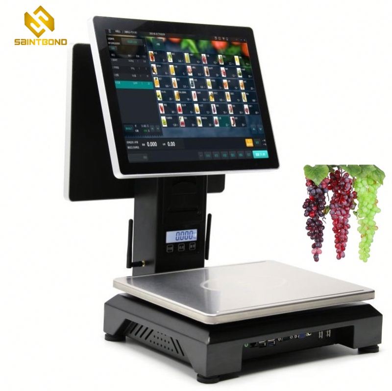 PCC01 Epos Bill System Touch Screen Pos 15" Payment Scanner Point of Sale