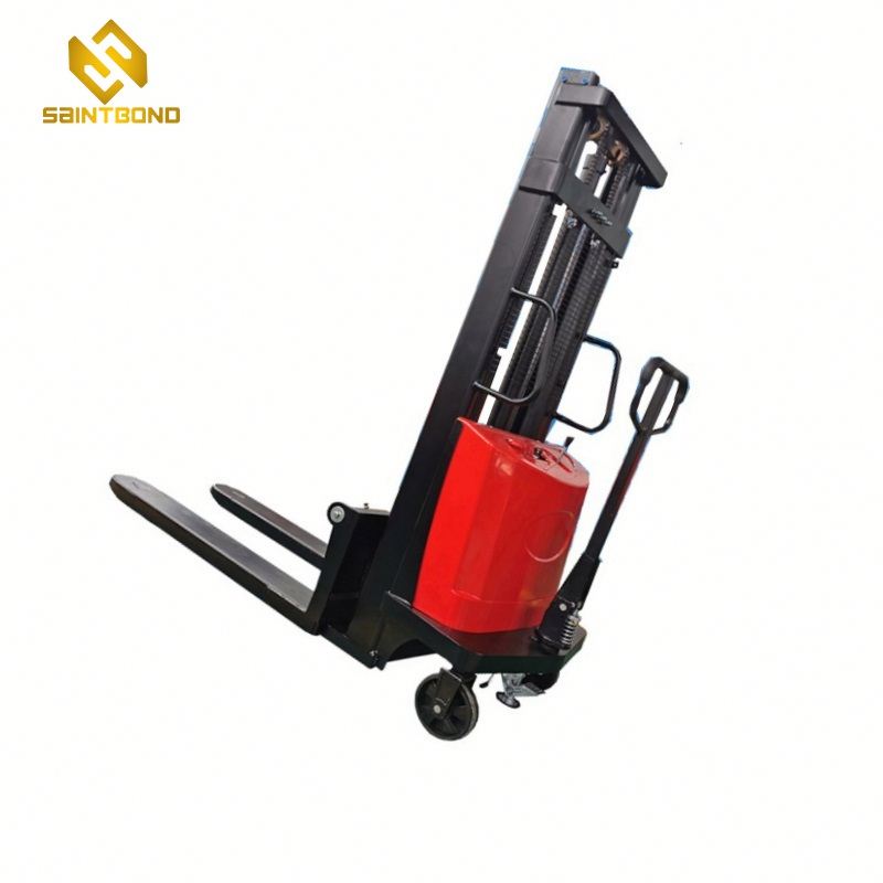 DYC 3300LB 1500kg 1.5 Ton 2meters Capacity Electric Forklift Truck Semi Electric Lifter with Battery Walkie