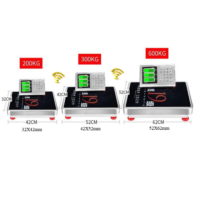 200 Kg 50 G Accuracy Digital Weighing Scale 440 LB Industrial Wireless Platform Scale