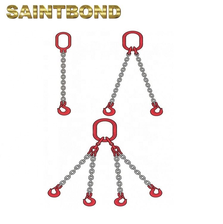 And Types 5/8 Leg Lifting Chains & Slings Grade S6 Double Foot Chain Sling