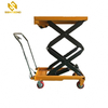 HSL01 Aluminum Mobile Manual Hydraulic Lift Table Handle Height Off The Ground