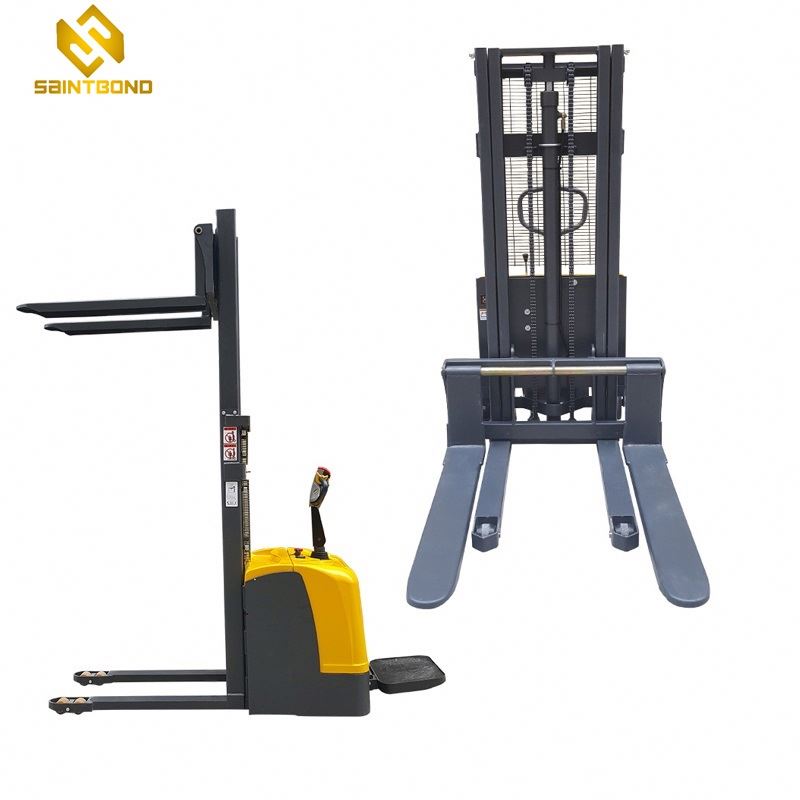PSES01 1 Ton 2ton 1.5 Ton 1.6m 2m 3m Straddle Hydraulic Hand Lift Manual Hand Stacker Forklift With Adjustable Fork