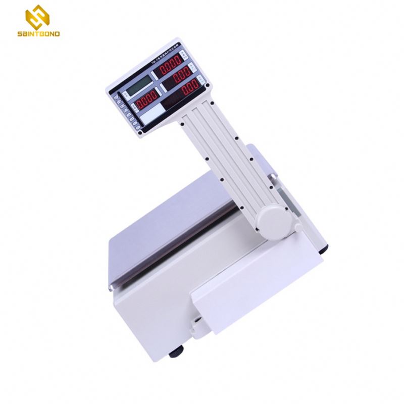 M-F 3kg By 5g Oiml Electronic Barcode Label Printing Scale Cash Register For Supermarket