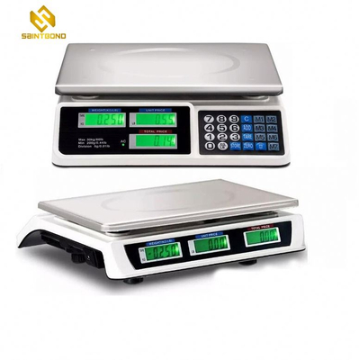 AS809 40kg Digital Price Computing Scale Led And Lcd Electronic Weighing Scale Commercial Price Scale