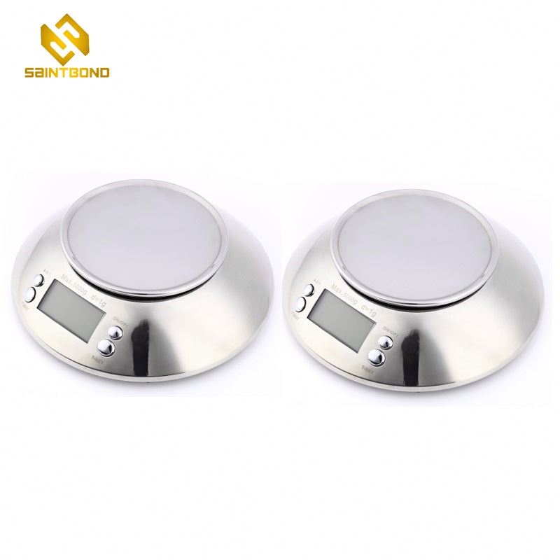 PKS009 Stainless Steel Digital Kitchen Food Bakery Scales With Removable Bowl Max 5kg