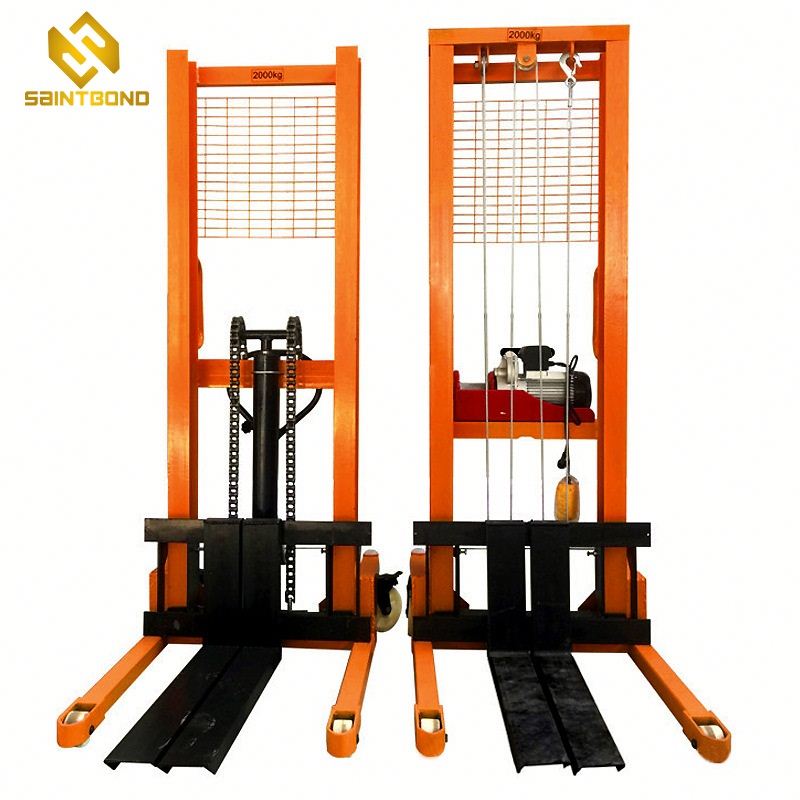 PSCTY02 2ton 1.6m 2000kg 4400BL Hydraulic Hand Forklift Stacker with Brake