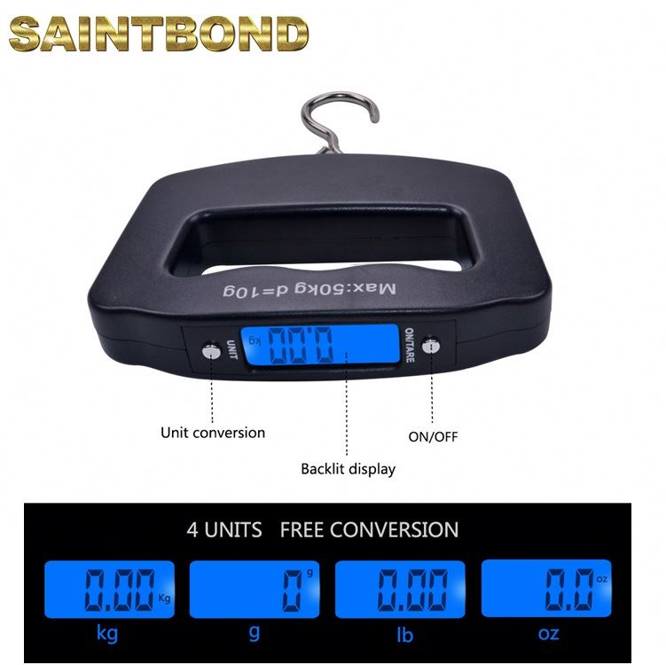 50kg Digital Luggage Weighing 500kg 1000kg Portable Crane Electronic Scale Electric Hanging Scales