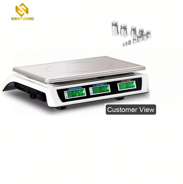 ACS809 30kg/40kg Kitchen Shops Supermarkets Electronic Price Computing Scale