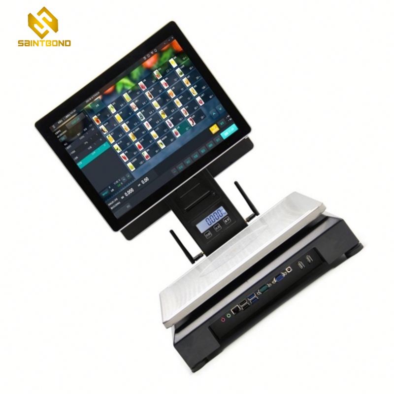PCC01 Win-dows 7 Dual Screen PCAP Restaurant POS System All In One Touch Screen POS Cashier POS