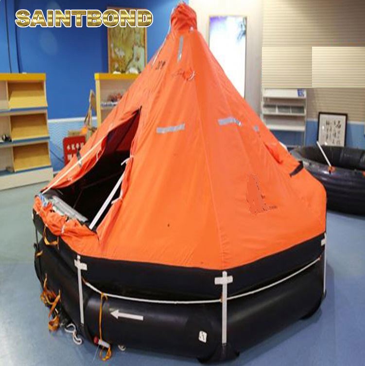 Open-reversible Inflatable Cheap Raft with Good Quality Life Craft for Sailboat 15pers Solas Davit Launched Liferaft