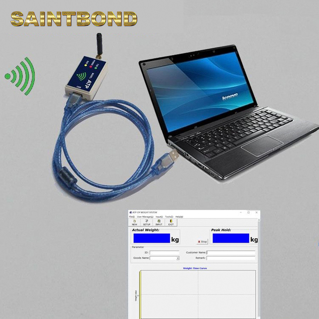 Wireless Weighing Scale To Computer With USB RS232 Wireless Charger Receiver Multi-axis Strain Gage Load Cells