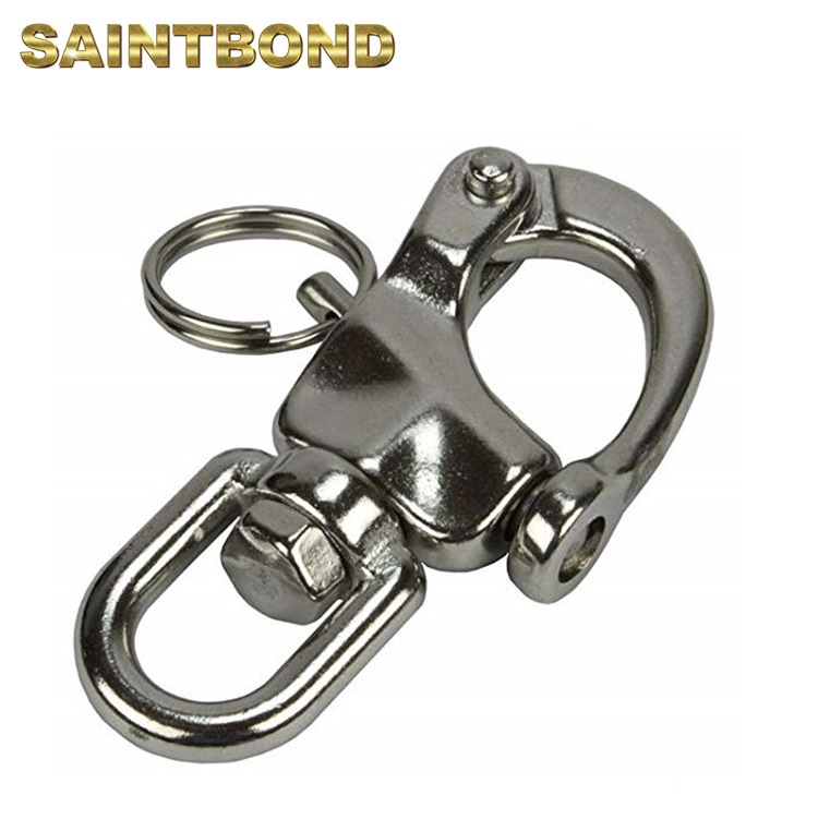 Mini quick release swivel stainless steel snap shackle