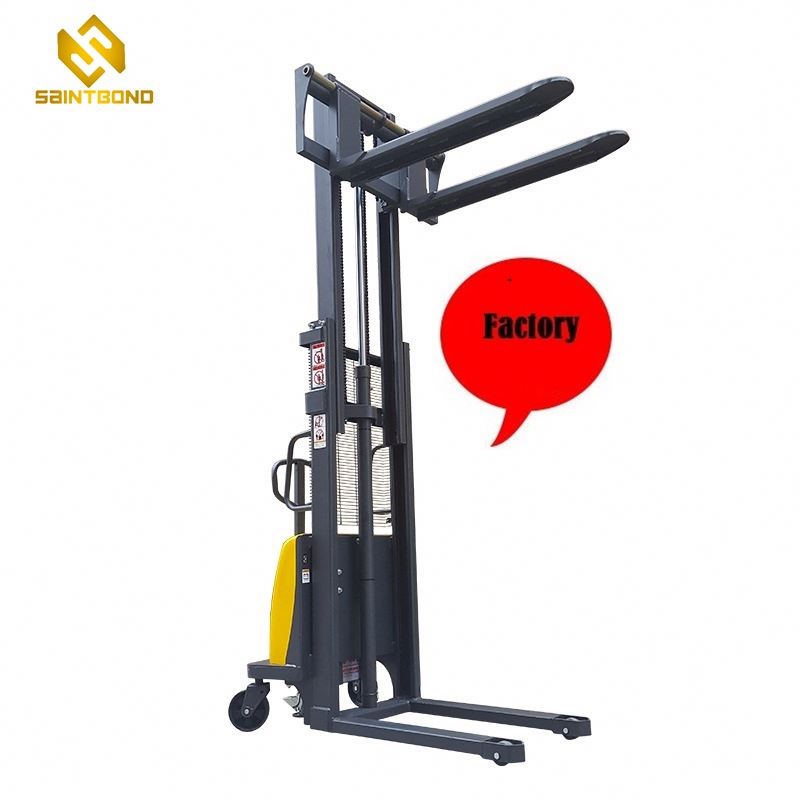 PSES01 Factory Electric Stacker Weight Fork Lift Fully Automatic Stacker