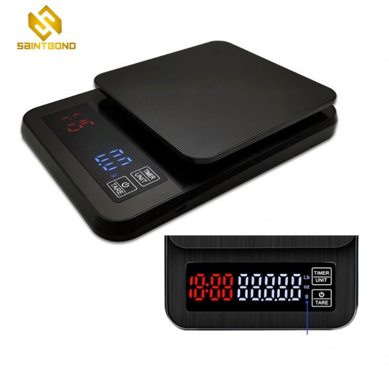 KT-1 Ultra Slim Coffee Scale Multifunction Professional Food Scale In Pounds And Ounces